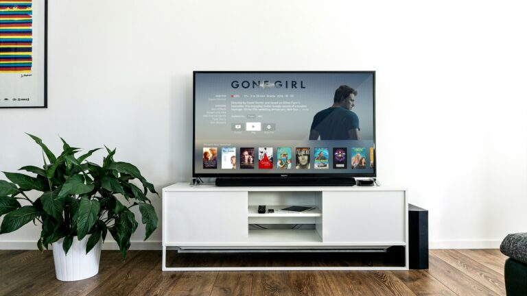 Modern smart living room setup with integrated entertainment system