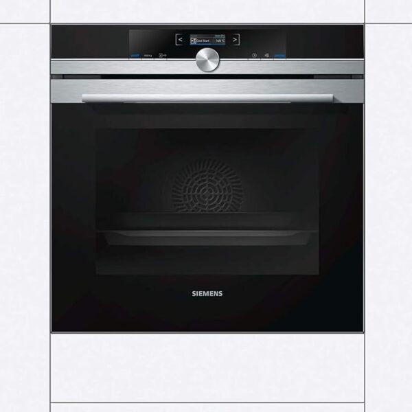 Siemens iQ700 stainless steel electric fan oven with 71-liter capacity