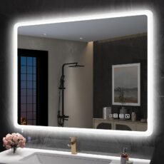 S’bagno Illuminated Bathroom Bluetooth Mirror With LED Light